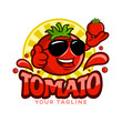 Cartoon Mascot tomato logo