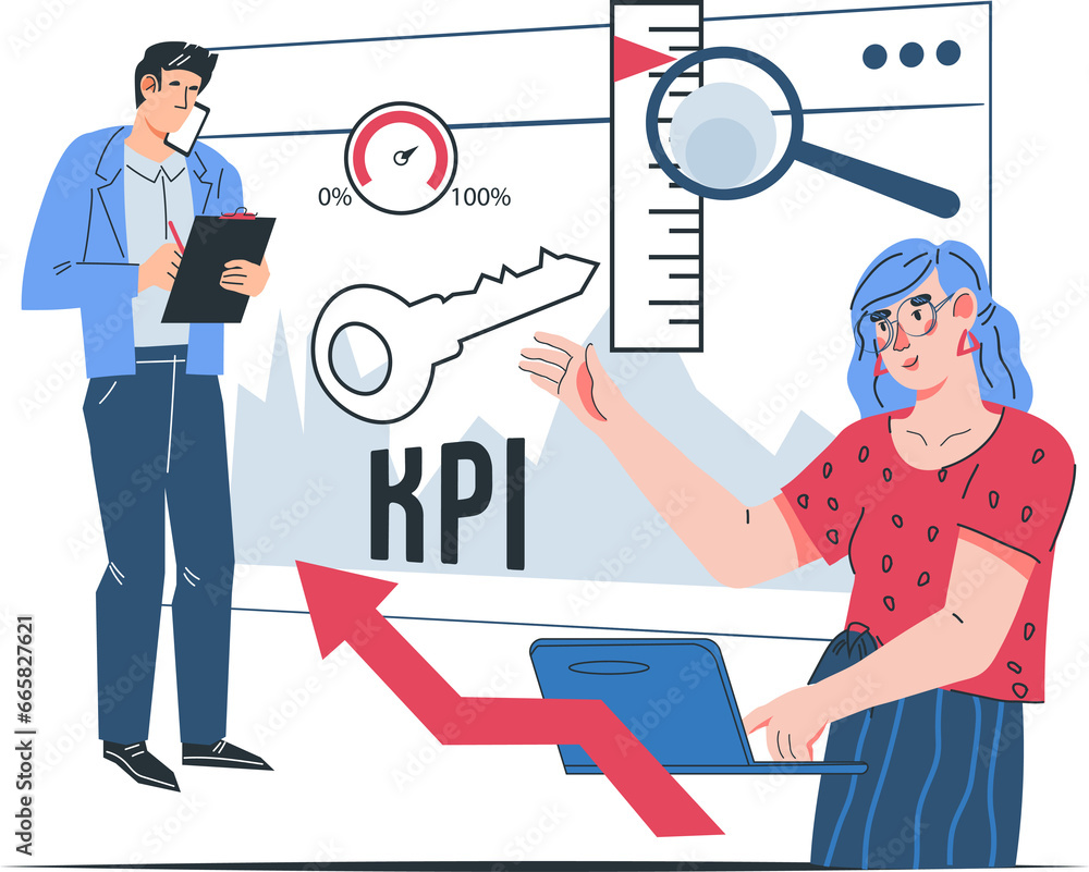 Business concept for KPI or business metrics key performance indicators ...