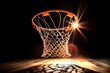A clip art of basketball scoring. Generative AI