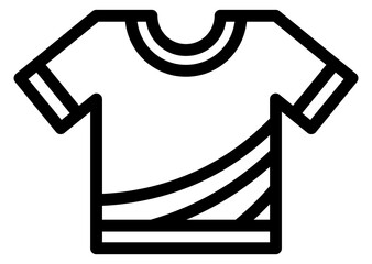 Wall Mural - T-shirt line icon. Clothes symbol. Fashion sign