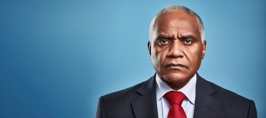 Wall Mural - Mature businessman serious face portrait