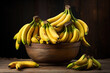 © Victor - A bowl of fresh, mixed fruit features a perfectly placed banana, emphasizing healthy eating and lifestyle choices