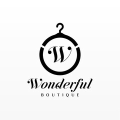 Sticker - Elegant Boutique Business Logo Design Concept Vector Template. Luxury Fashion Logo Template