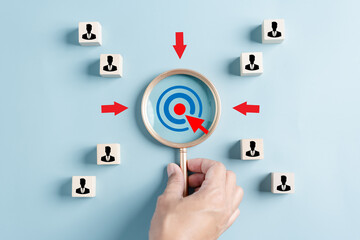Aufkleber - Business teamwork business objective target and goal concept.