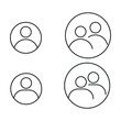 © Salma - Simple set of user related line icons.