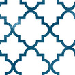 Arabic geometric seamless pattern. Watercolor background with oriental Arabesque motif