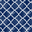 Arabic geometric seamless pattern. Watercolor background with oriental Arabesque motif