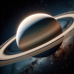 Wall Mural - planet saturn and his rings.