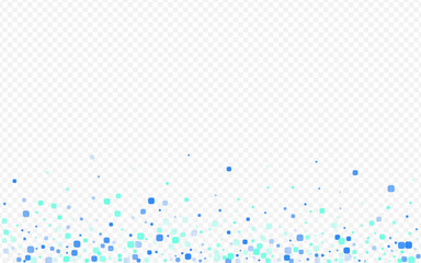 Wall Mural - Blue Particle Carnaval Vector Transparent