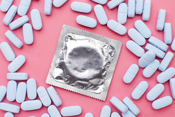 Condom with pre-exposure prophylaxis (or PrEP) is medicine taken to prevent getting HIV