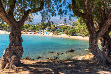 Agii Apostoli beach on Crete, Greece