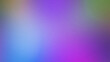Purple pink blue lilac neon yellow sky coral green abstract background for design. Blurred color gradient, ombre. Defocused, multicolored, mix, iridescent, bright, cheerful. Coarse, grainy. Banner