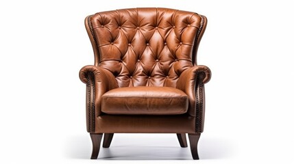 Aufkleber - Weave chair handmade, product vintage style isolated on white background with clipping path.