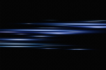 Wall Mural - vector illustration in blue color. set of light effects. glare and flash. bright beams of light. glo