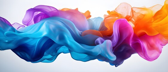 Wall Mural - Abstract colorful fluid background