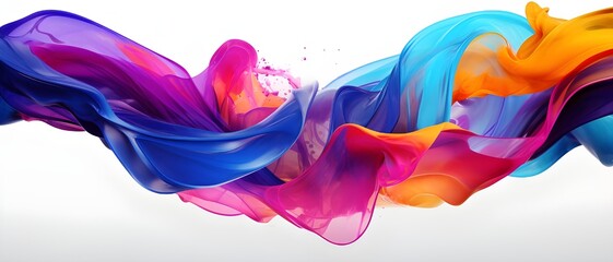 Wall Mural - Abstract colorful fluid background