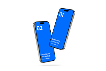 Wall Mural - smartphone mockup | fully editable file, replaceable screen, separated shadow and background