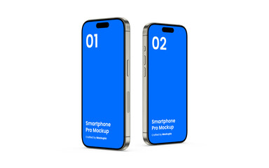 Wall Mural - smartphone mockup | fully editable file, replaceable screen, separated shadow and background