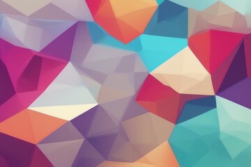 Wall Mural - abstract background pictures polygon geometric figure