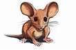 cartoon style of a mouse