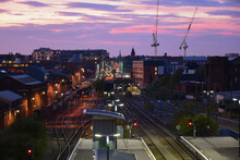 Sunset At Snow Hill Station, Birmingham, UK