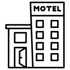 Wall Mural - Motel Icon