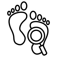 Canvas Print - Footprint Icon