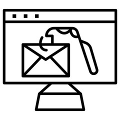 Canvas Print - Email Phishing Icon