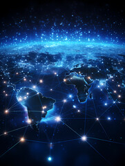World map graphic poster web page PPT background