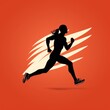© stasknop - minimalistic sports running icon
