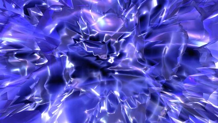 Wall Mural - Abstract blue glowing magic surface background animation 