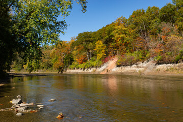 Wall Mural - Fall on the Vermillion River.