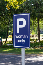 Women Only Car Parking Sign