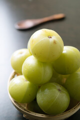 Wall Mural - Ripe amla closeup healthy food