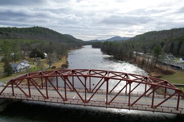 Wall Mural - Bridge over Hudson River