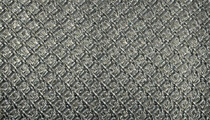 Wall Mural - Knurl background.Gray metal texture with rhombus.Knurling touch texture. 