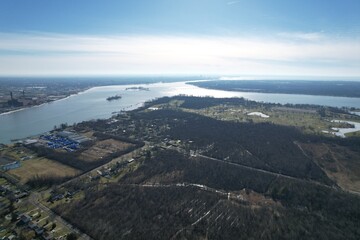 Wall Mural - Grand Island NY Aerial Pictures