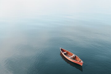 Wall Mural - Fishing boat. Background with selective focus and copy space