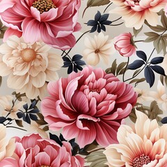 seamless floral Digital Pattern, Flower Texture, Design, Tile,