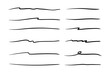 © Asyam Design - Vector set of hand drawn underline.