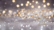 Delicate Christmas and New Year 2024 Wallpaper with crystal star, Bokeh Background, beautiful, elegant sparkly decoration and copy space