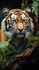 Poster - tiger in the zoo