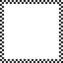 Black Checkers Frame. Photo Frame.