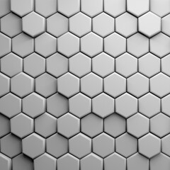 Wall Mural - CGI 3d hexagonal wallpaper background 3d rendering	
