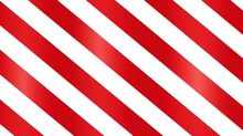 Bold, Diagonal Candy Cane Stripes In Vibrant Red And White