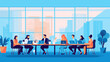 © DRN Studio - Concept vector illustration of business meeting.