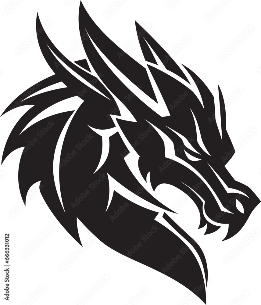 Fury Vector File Fire and Fury Monochromatic Vector of the Powerful Dragon Epic ...