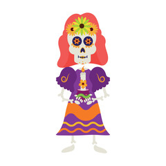 Poster - dia de los muertos catrina