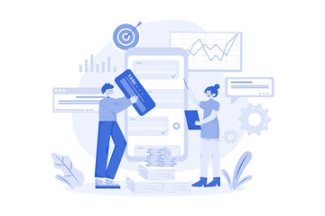 Wall Mural - business task management