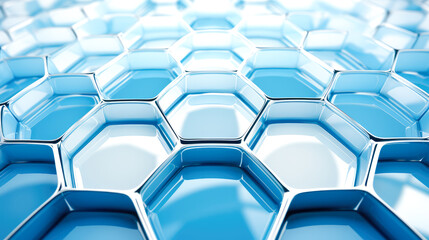 Wall Mural - Hexagon Pattern Digital Abstract Background